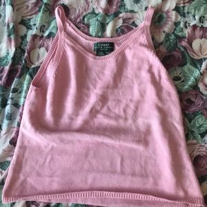 Pink cotton tank top from Ralph Lauren